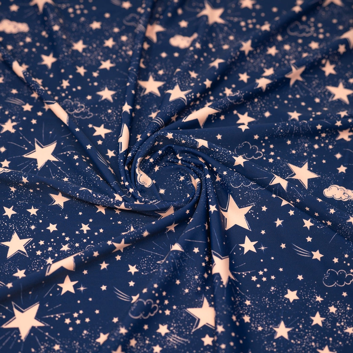 Printed Spandex Star Bright