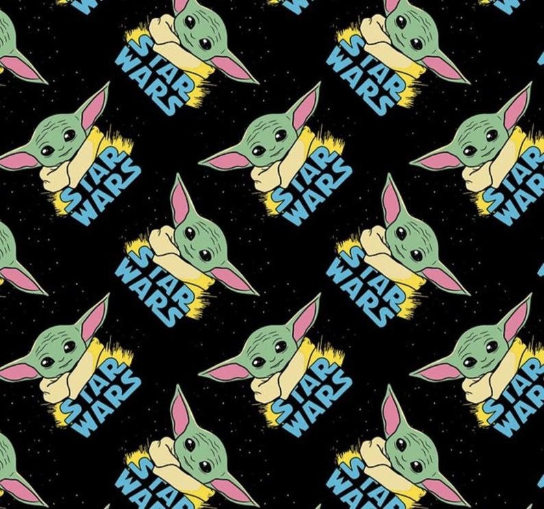 Quilting Cotton Star Wars Baby Yoda Fabric by the Yard