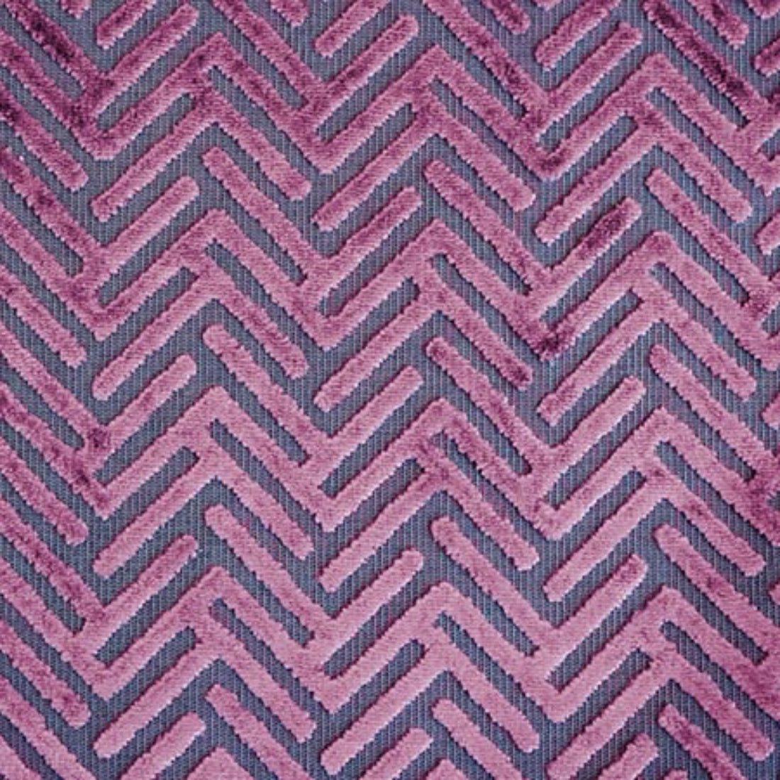 Burnout Velvet Upholstery Fabric Starlet Geometric Arrow Pattern