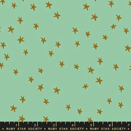 Cotton Print Starry New Moss Fabric 43/44" Wide