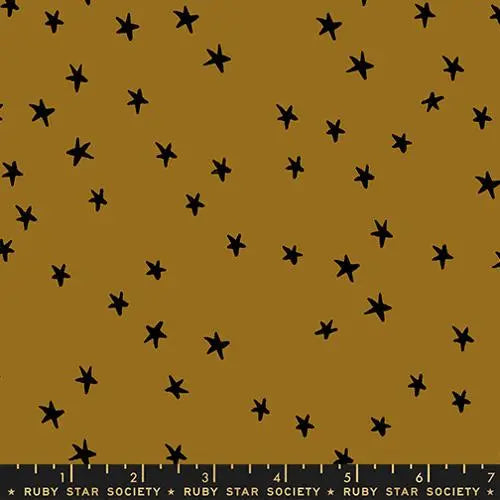 Cotton Print Starry New Suede 43/44 Fabric Per Yard