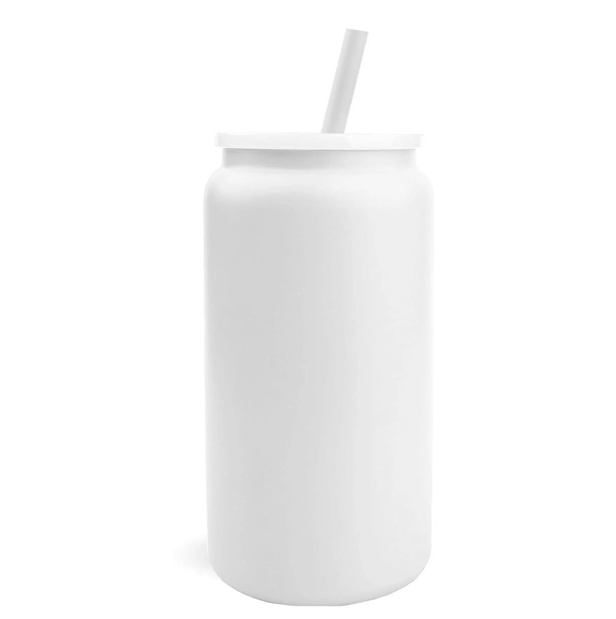 16 oz Stainless Steel Can - Powder Coated White