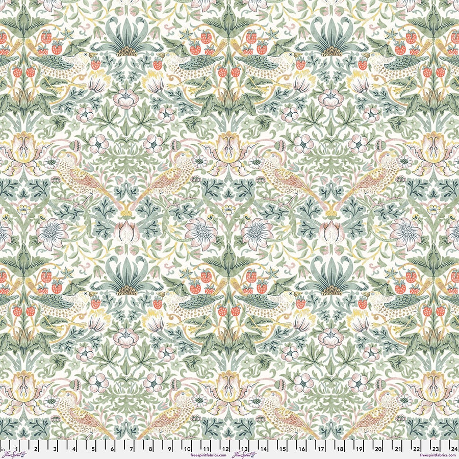 Quilting Cotton Strawberry Thief Olive William Morris