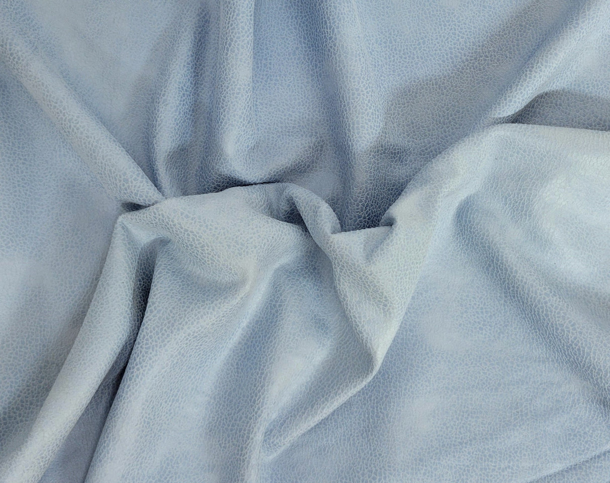 Stretchy Vegan Soft Leather Sky Blue