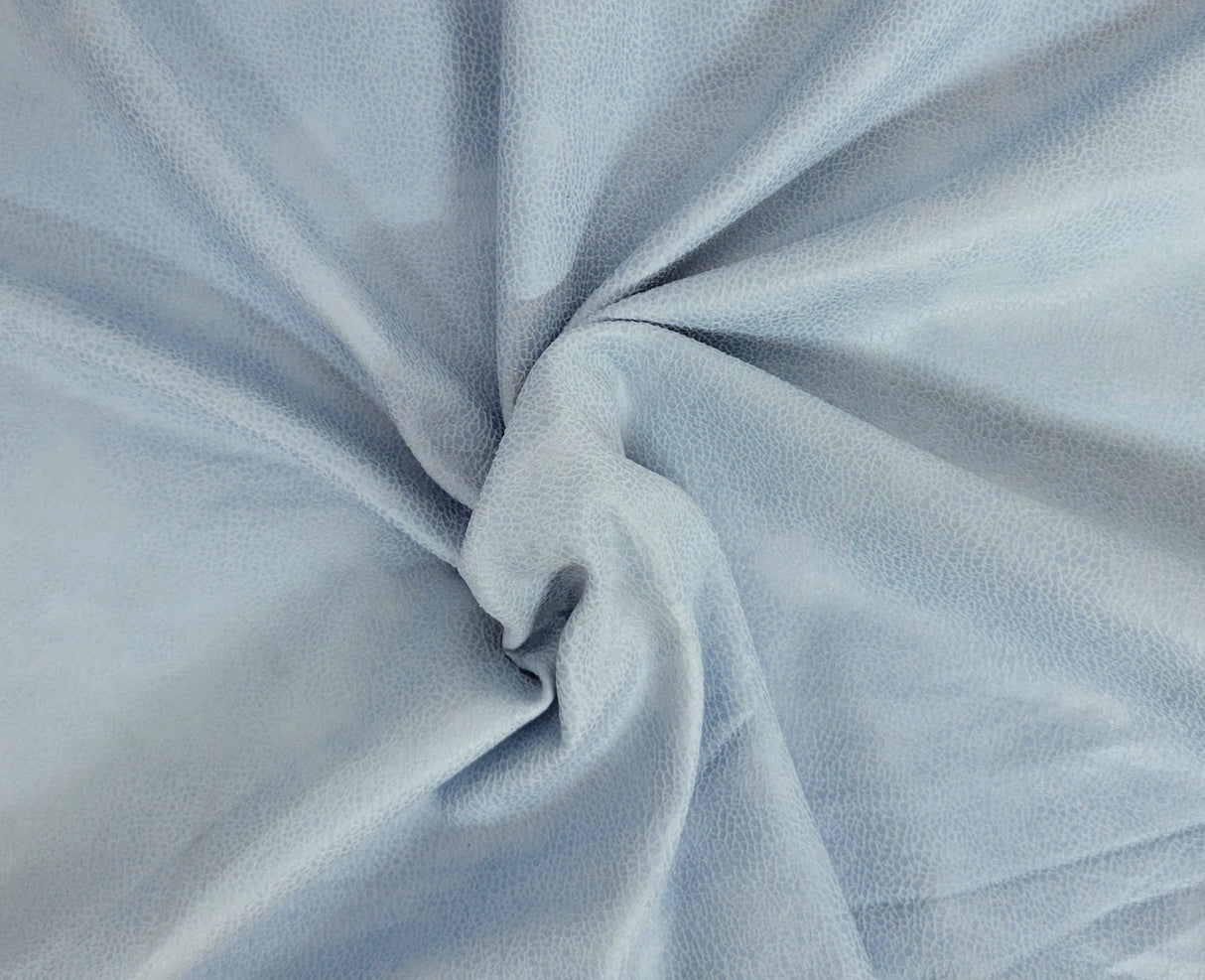 Stretchy Vegan Soft Leather Sky Blue