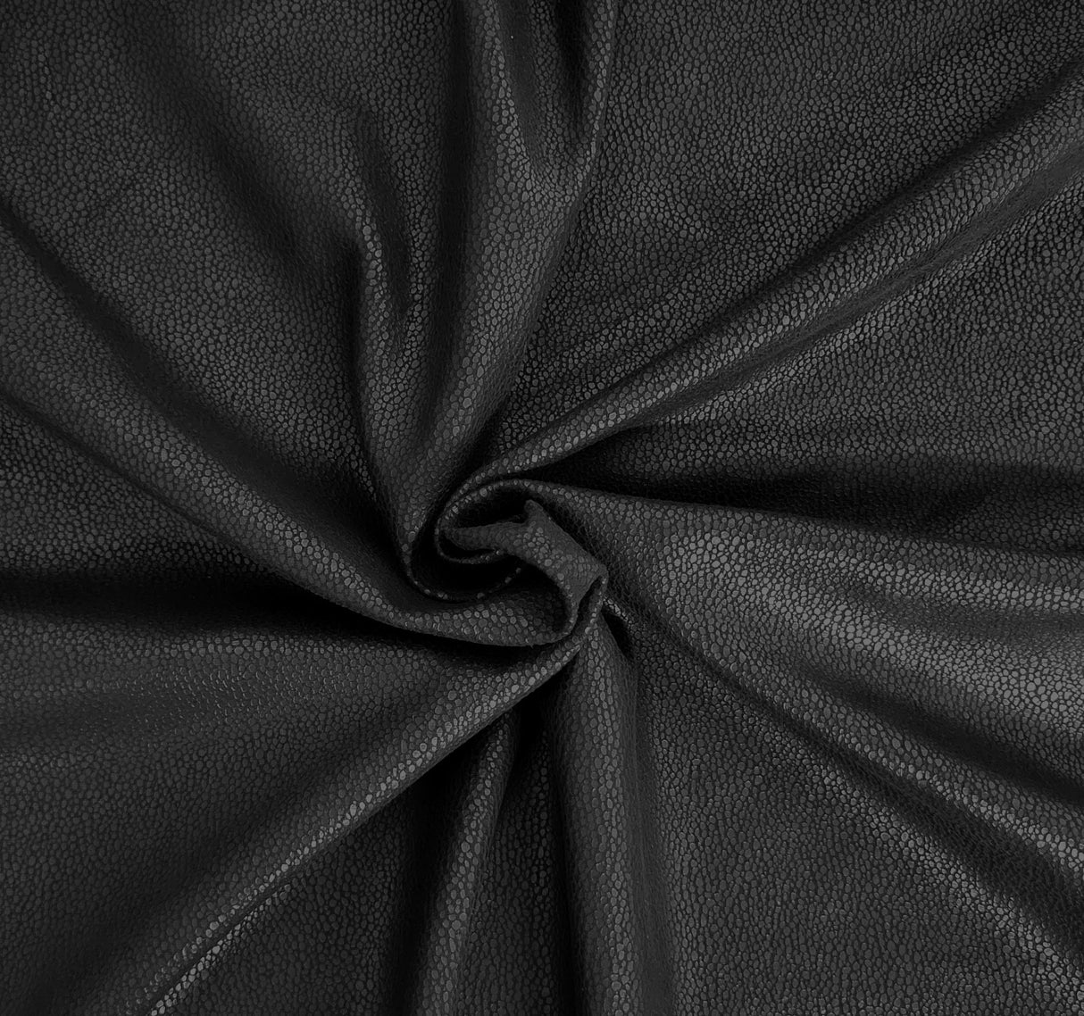 Black Pebble Print Stretchy Vegan Leather