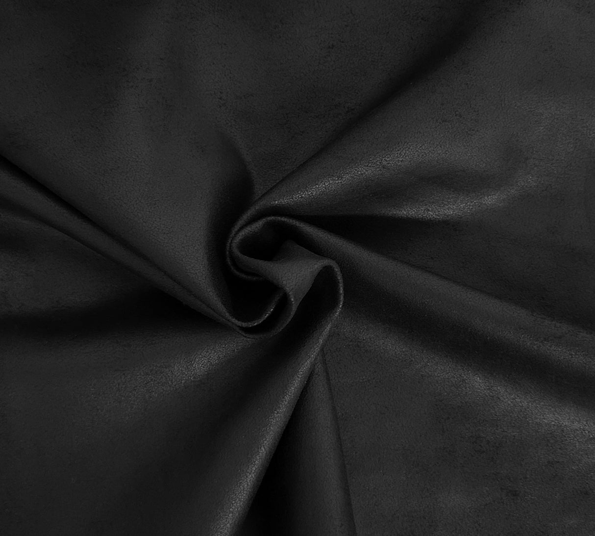 Black Stretchy Vegan Soft Leather
