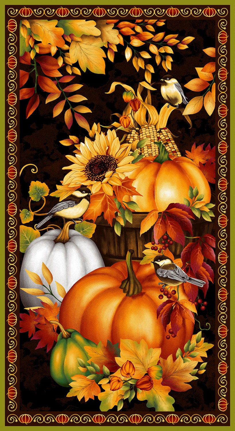 Fabric Panel 24x44 Inch Seeds of Gratitude Studio E