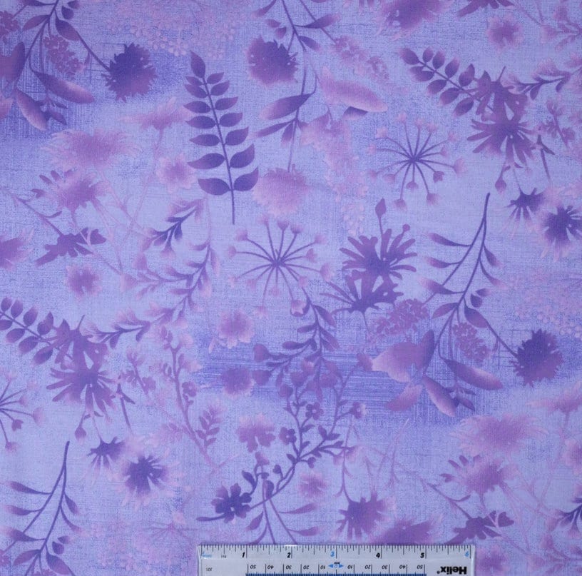Quilting Cotton Feather & Flower Wildflowers Toss Studio E
