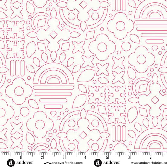 Cotton Fabric Sun Print Whisper Taffy Stencil 44/45