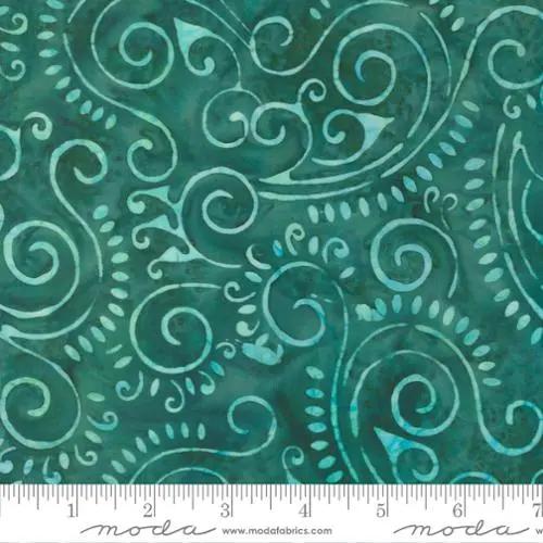 Cotton Batiks Fabric Lagoon Sunburst Batiks 44/45"