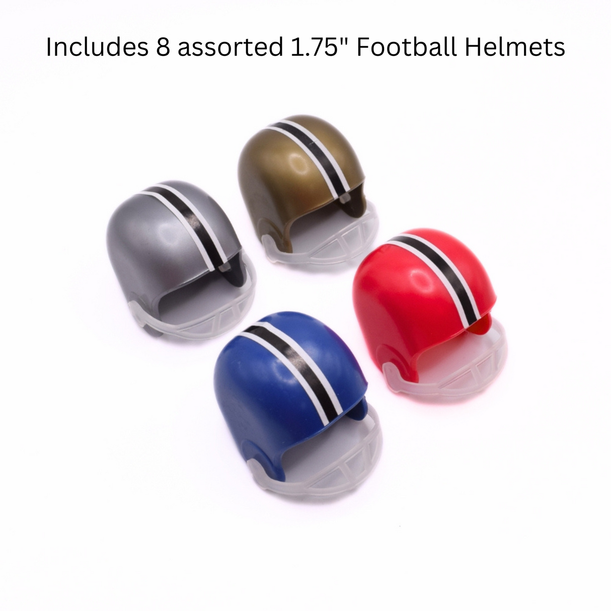 Oasis Supply Football Party Decoration Kit (Available for Pre-Order)- 32 Pieces, Includes 8 Helmets, 8 Football Rings, 8 Football Picks, 1 oz Football Quins and Two 2oz Bags of Team Color Sprinkles