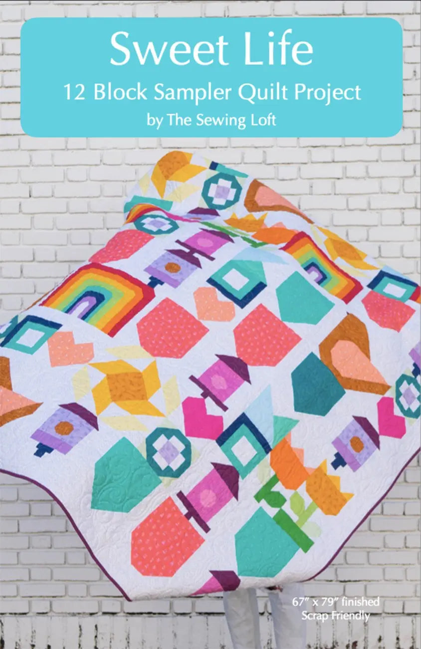 Quilt Pattern Sweet Life Sampler 67in x 79in