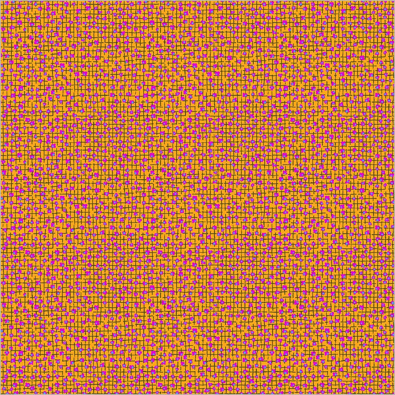 Cotton Fabric Sweet Talk Julia Mandarin 44/45"