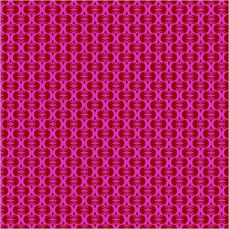 Cotton Print Sweet Talk Scott Crimson 44/45" Fabric