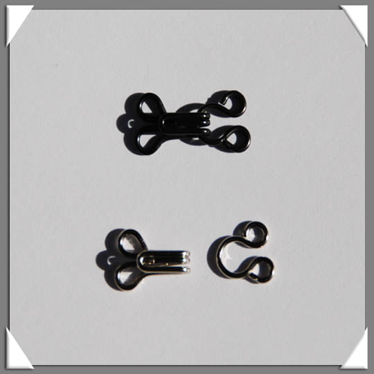 Dress Hooks And Eyes Metal Fastener Fabric - Black, Nickel, Size 0, Size 1, Size 2, Size 3