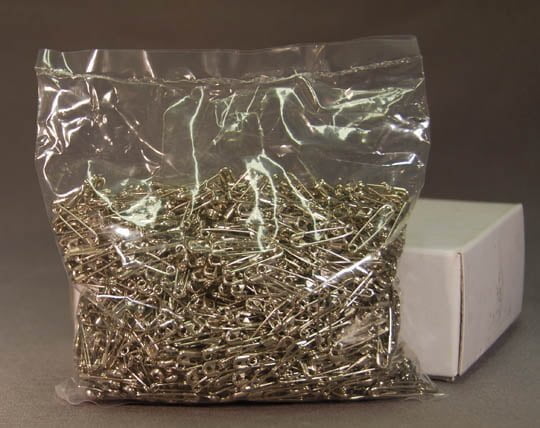 Saftey Pins Nickel - Nickel Fabric