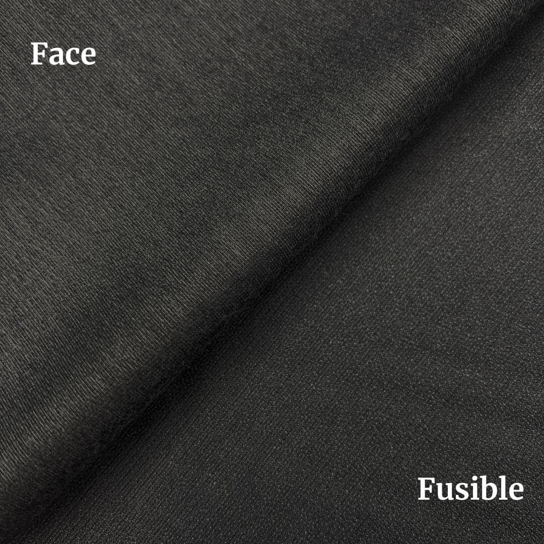 Soft Fusible Hymo Fabric - Charcoal, 60" Width (1 Yard)