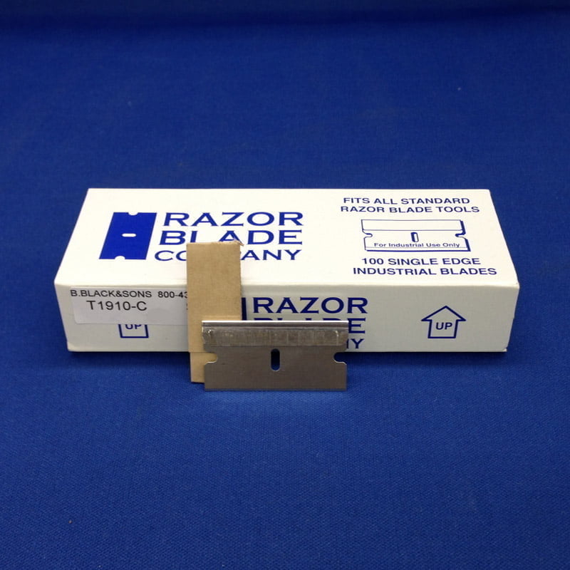 Razor Blades Single Edge Metal Fabric - Box Of 100