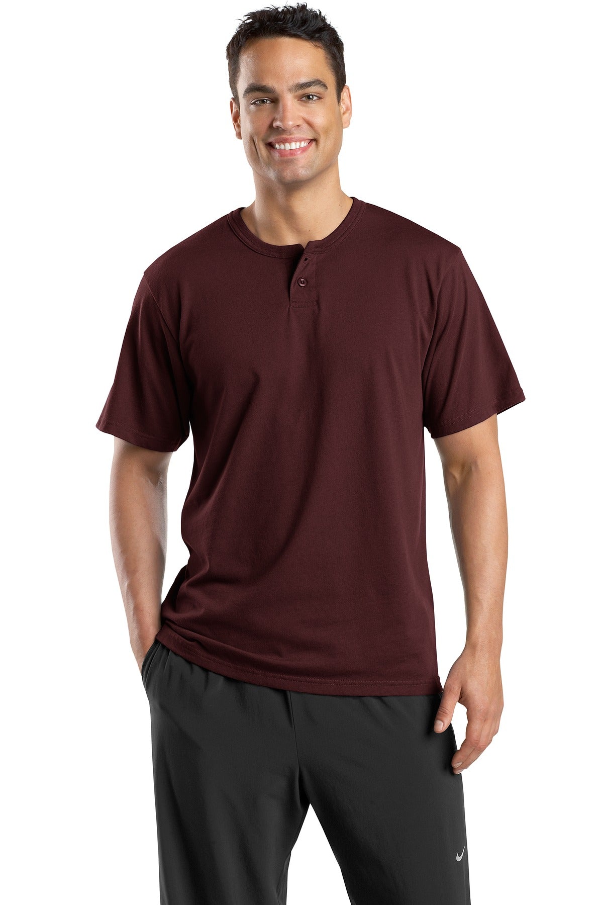 Sport-Tek® Short Sleeve Henley
