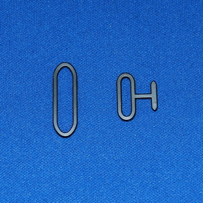 Bow Tie T Bar & Slide Metal Fabric - Tuxedo Supplies