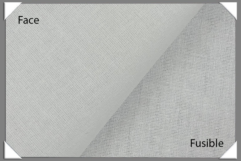 100 Percent Cotton Woven Fusible Interfacing Fabric - White, 60" Wide (1 Yard)