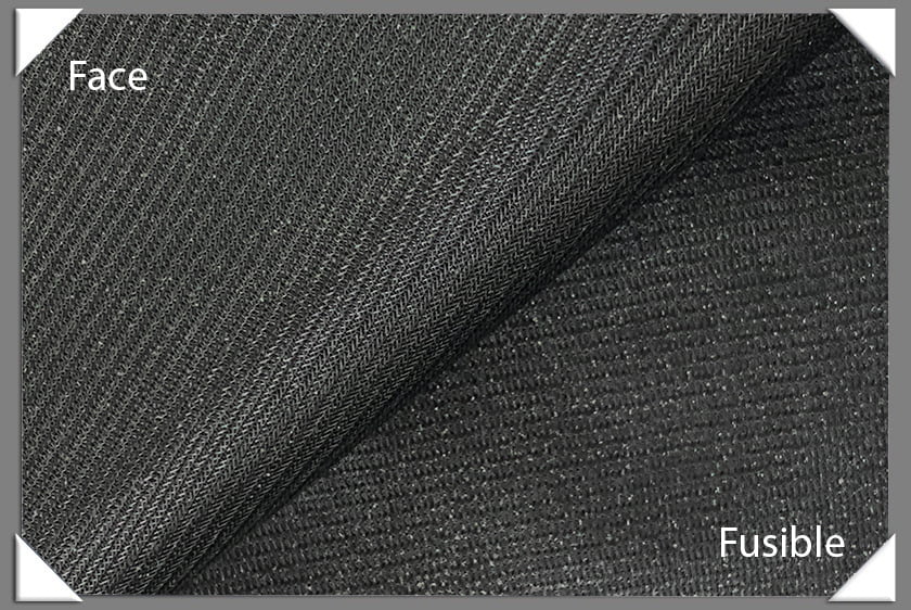 Tricot Fusible Knit Interfacing - Polyester Knit Fabric - Black, White, 60" Width