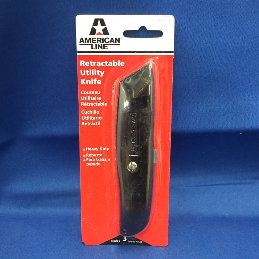 Heavy Duty Utility Knife - Die Cast Retractable Lockable Knife