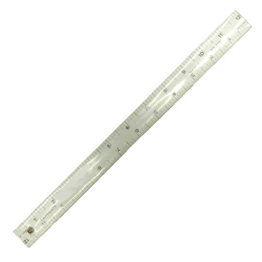 Metal Ruler Metal Fabric - 12" Long X 7/8" Wide (1 Piece)
