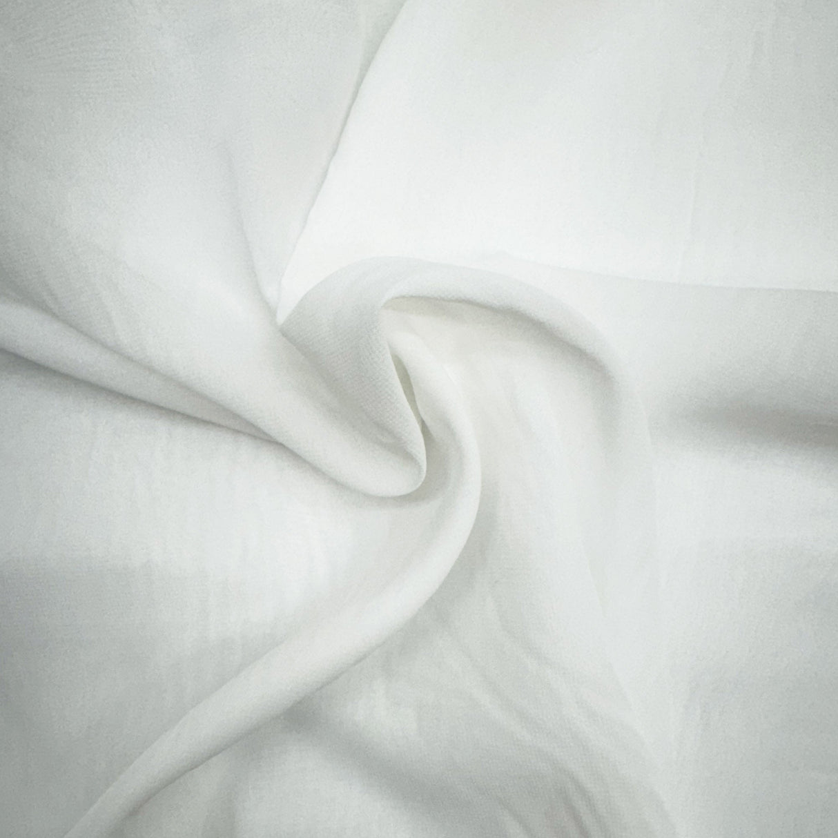 Talia Sheer Polyester Fabric - White Solid Sheer, 126" Width