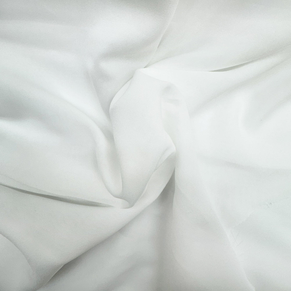 Tate Sheer Polyester Fabric - White Solid Sheer, 126" Width (1 Yard)