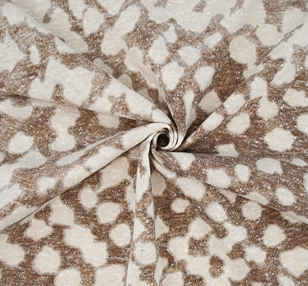 1 Yard Khaki TCR Jersey Fabric Soft Lightweight Stretch Knit 57/59 Inches Wide