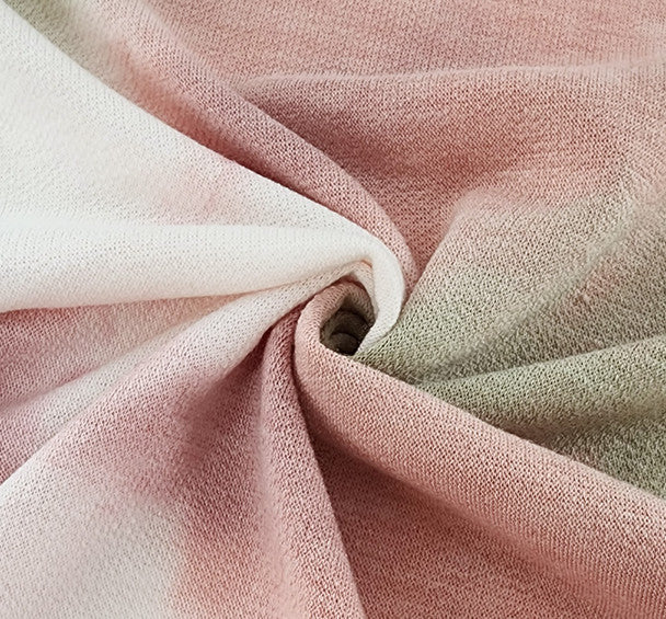 1 Yard Rose Taupe Blush French Terry Knit Fabric Soft Stretch Apparel 58/60 Inches Wide