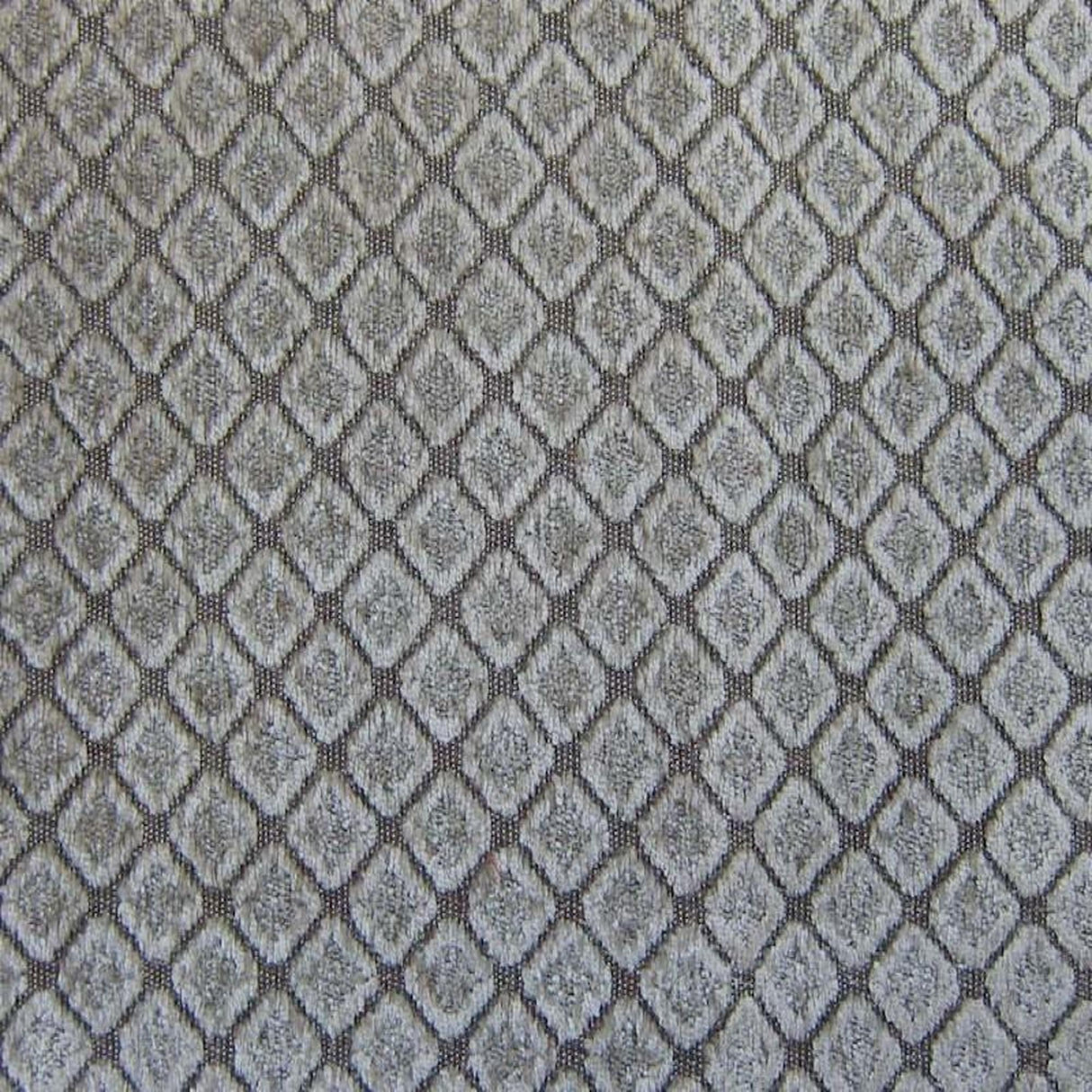 Tiles Chenille Fabric - Diamond-Shaped Pattern, 57" Width (1 Yard)