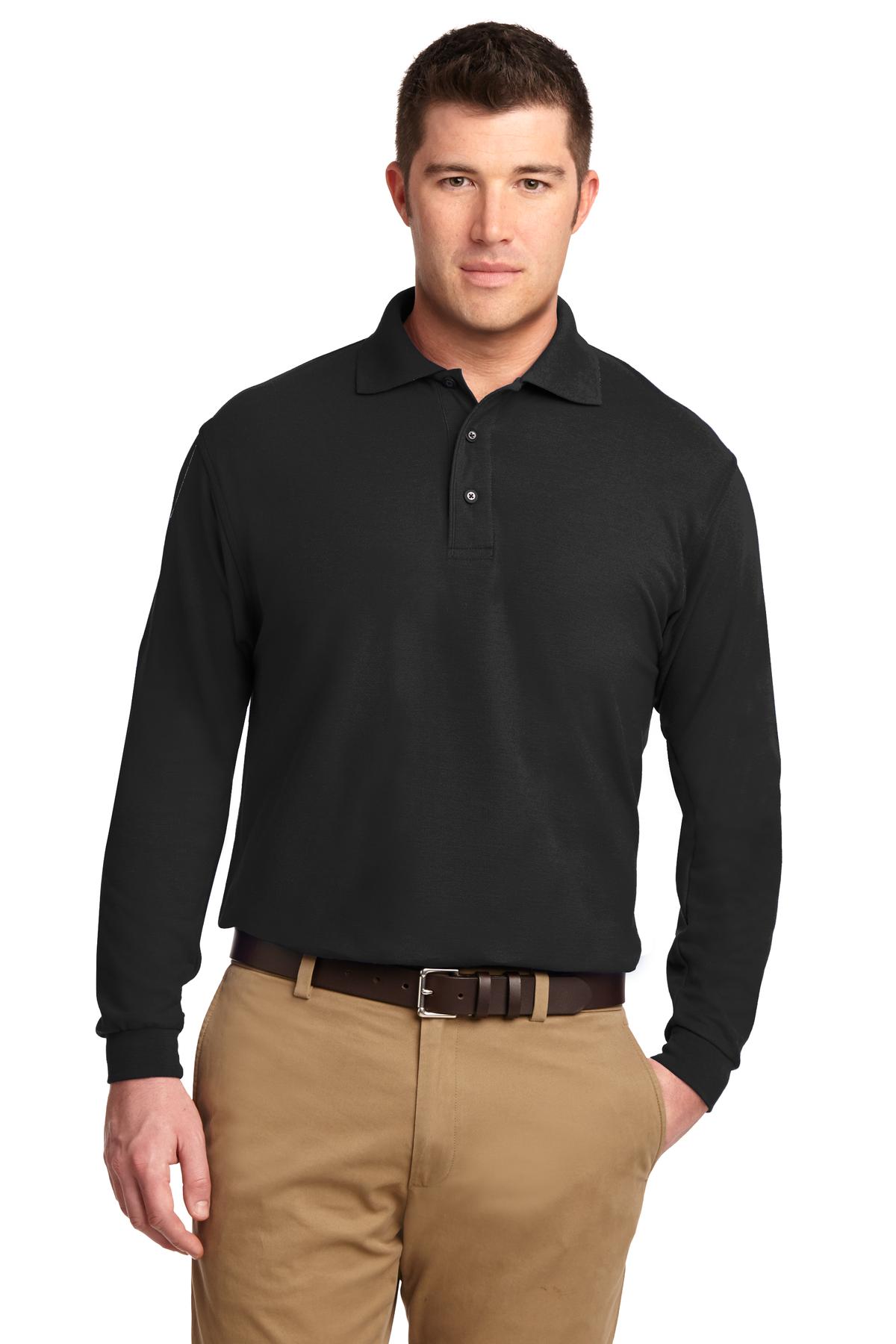 Port Authority® Tall Silk Touch™ Long Sleeve Polo