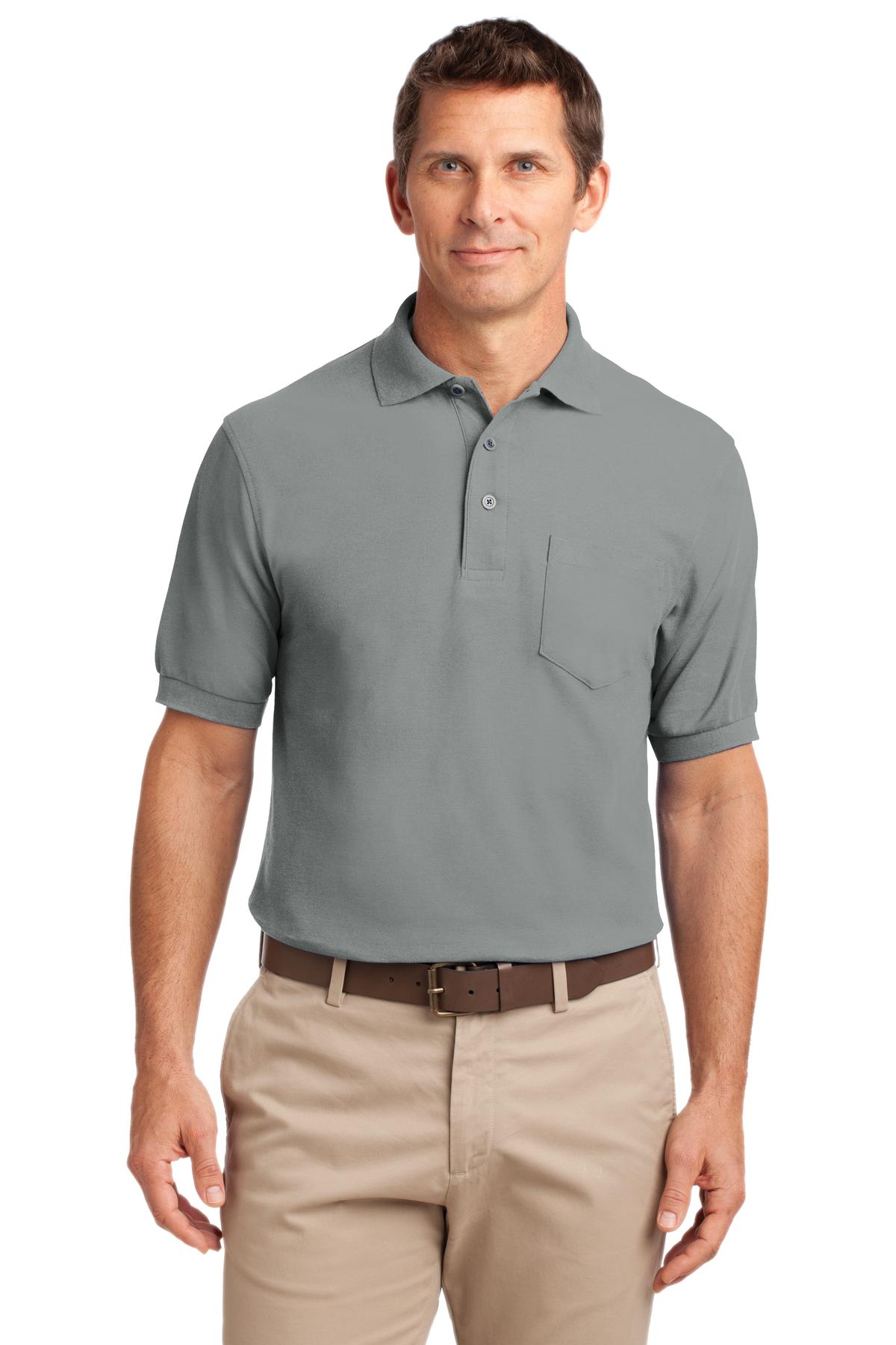 Port Authority® Tall Silk Touch™ Polo with Pocket