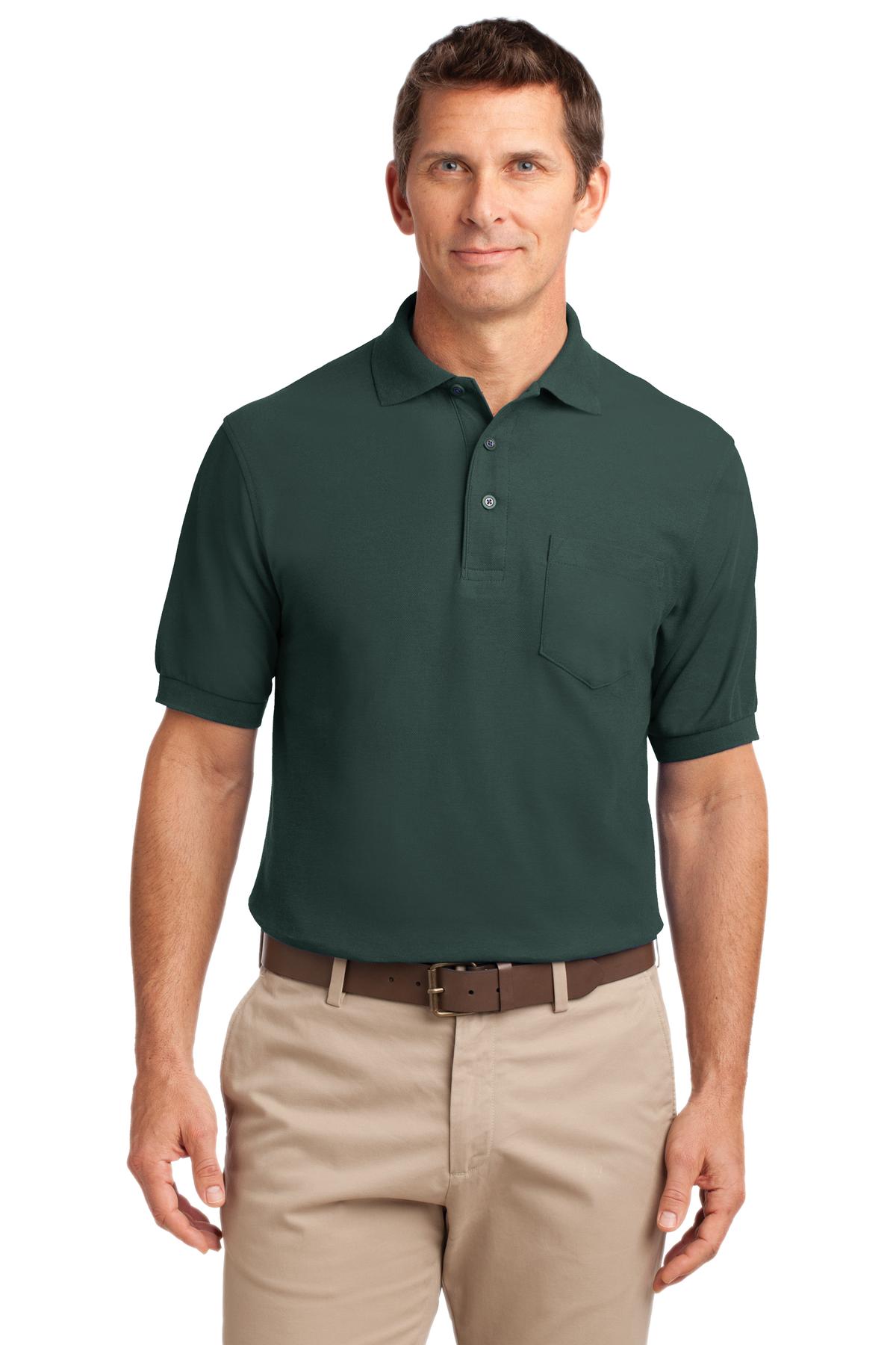 Port Authority® Tall Silk Touch™ Polo with Pocket