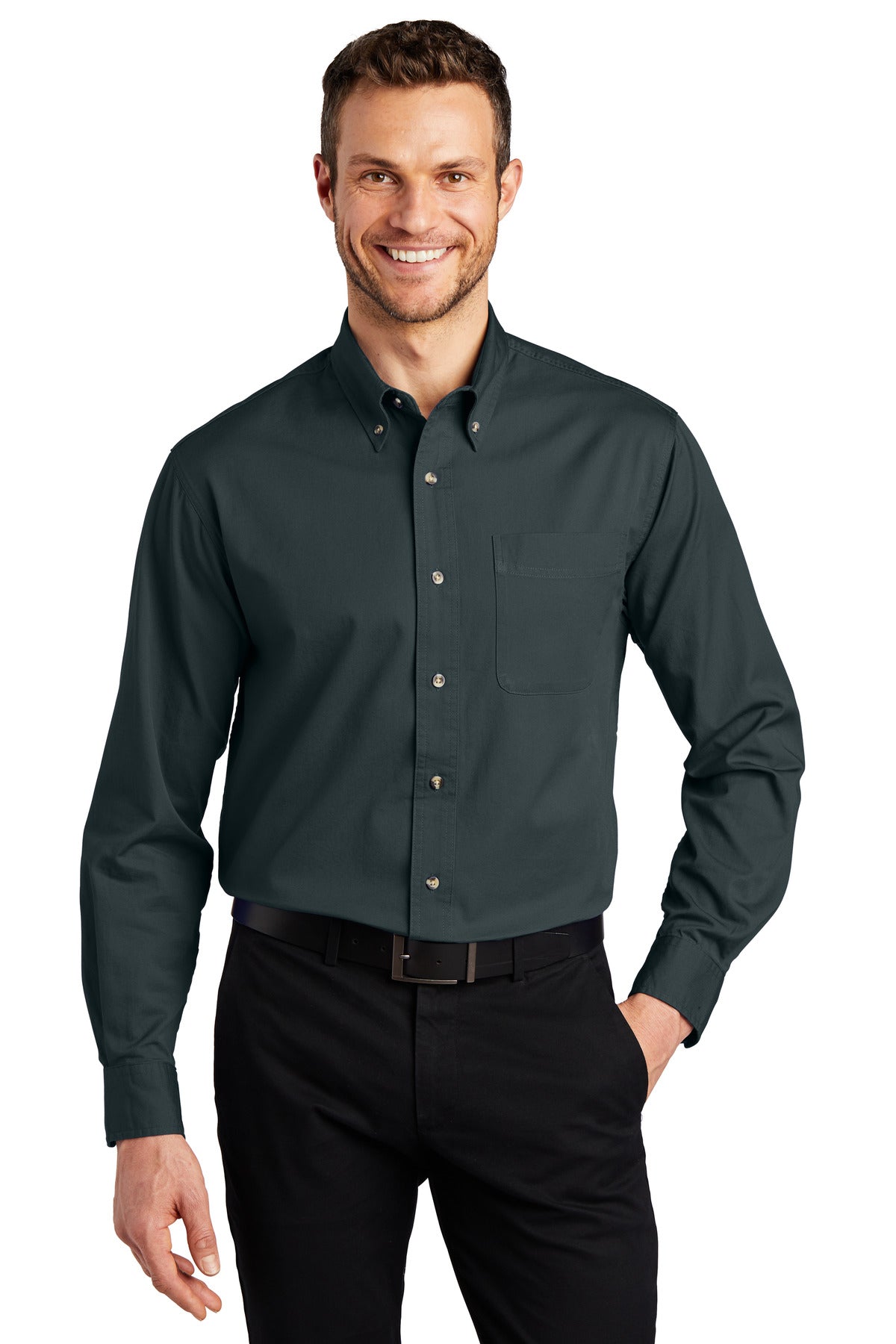 Port Authority® Tall Long Sleeve Twill Shirt
