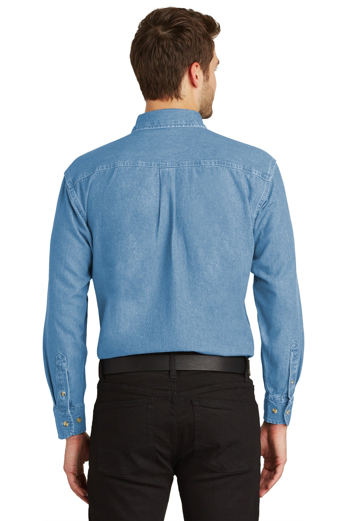 Port Authority® Tall Long Sleeve Denim Shirt