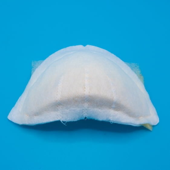Shoulder Pads With Foam Insert - White