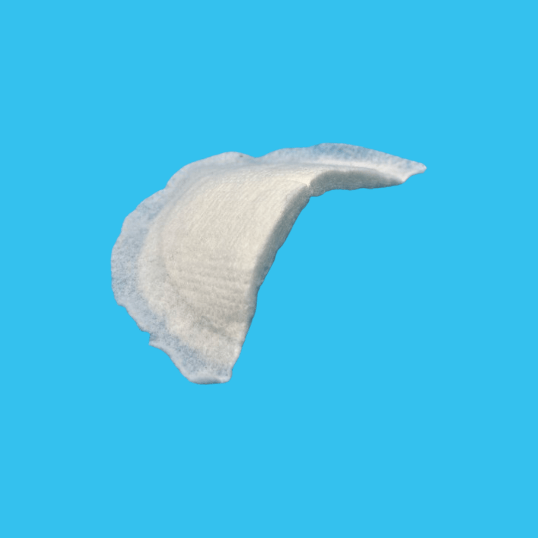 Men's 12 Ply Felt Shoulder Pads - White, Extra Large