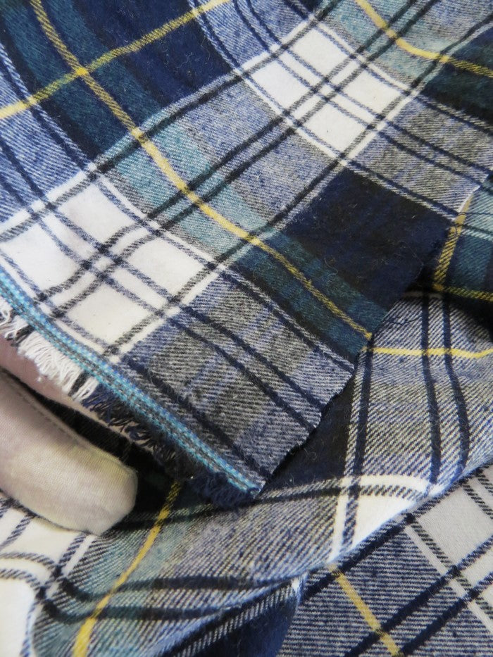 Tartan Plaid Uniform Apparel Flannel Fabric Red/Black/White