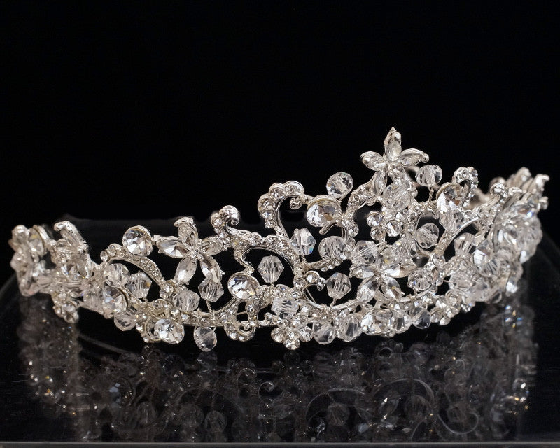Silver Crystal Rhinestone Tiara