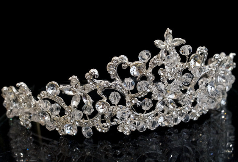 Silver Crystal Rhinestone Tiara