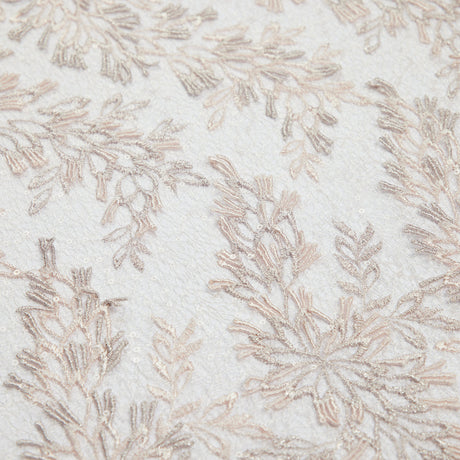 1 Yard Tulle Lace Fabric Embroidered with Applique and Intricate 3D Pattern, 100% Polyester, 50/52" Wide