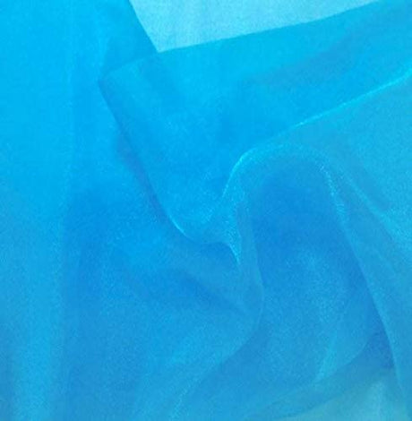 1 Yard Sparkle Crystal Sheer Organza Fabric, 60? Wide Shiny 100% Polyester Fabric for Fashion, Crafts, Decorations