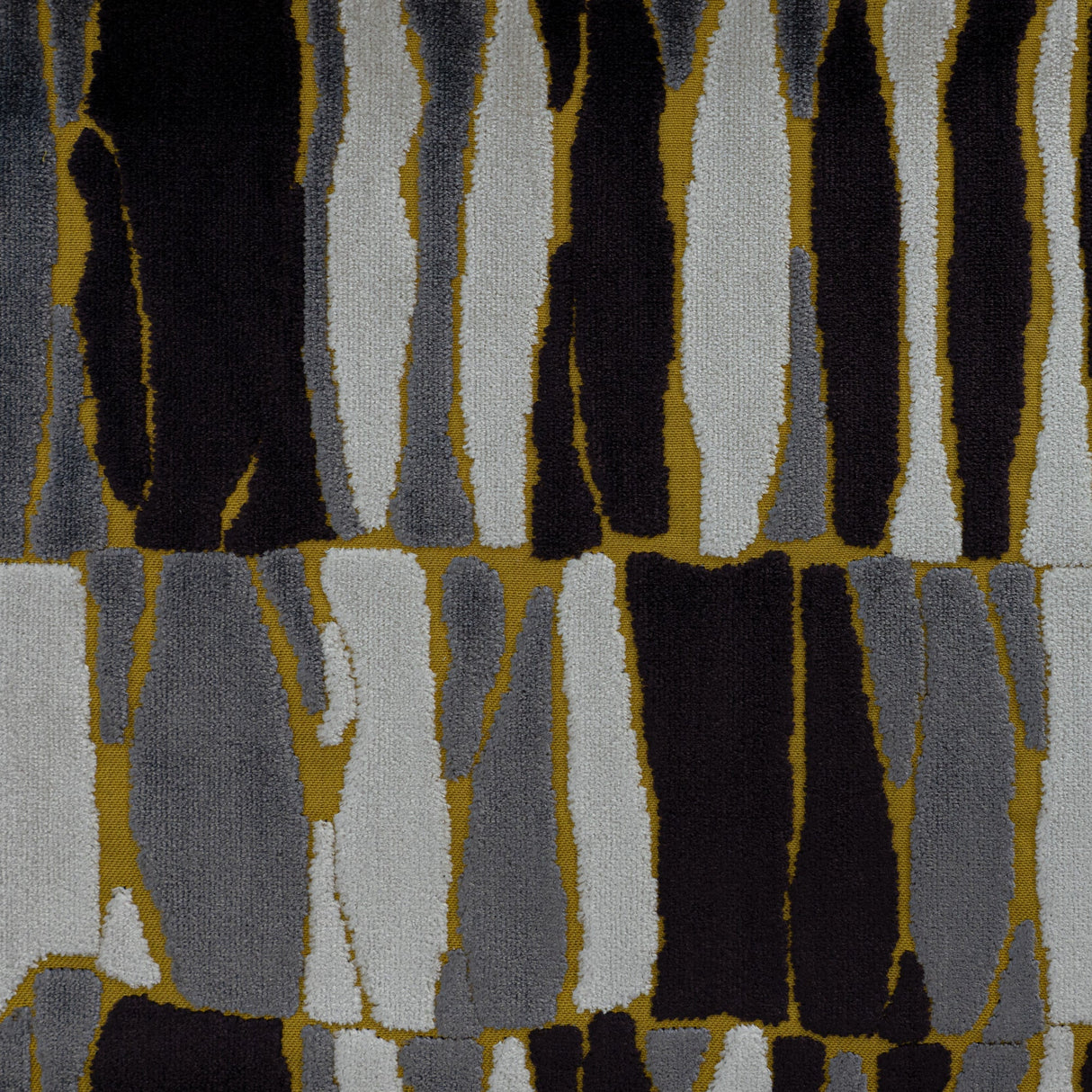 Cut Velvet Upholstery Fabric by the Yard - Twiggy Geometric Pattern