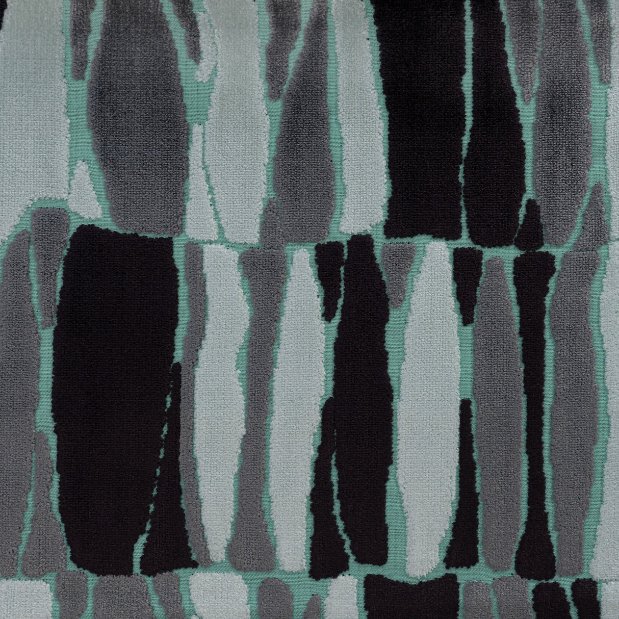 Cut Velvet Upholstery Fabric by the Yard - Twiggy Geometric Pattern