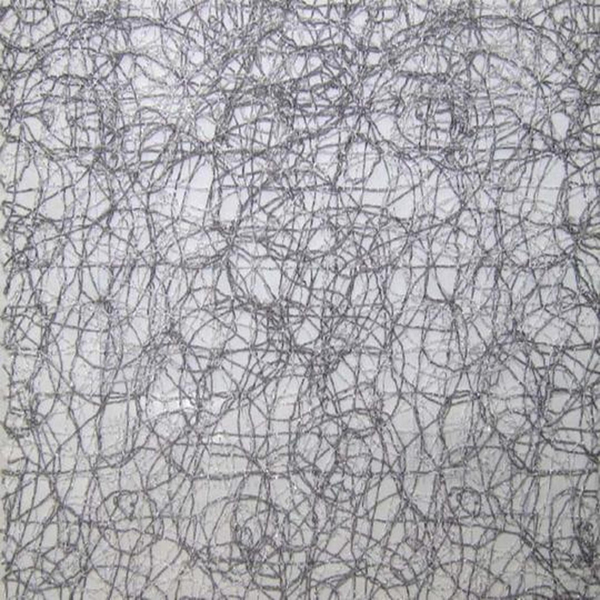 Twilight Fabric Polyester Fabric - Metallic Sheer Swirl Pattern, 110" Width (1 Yard)