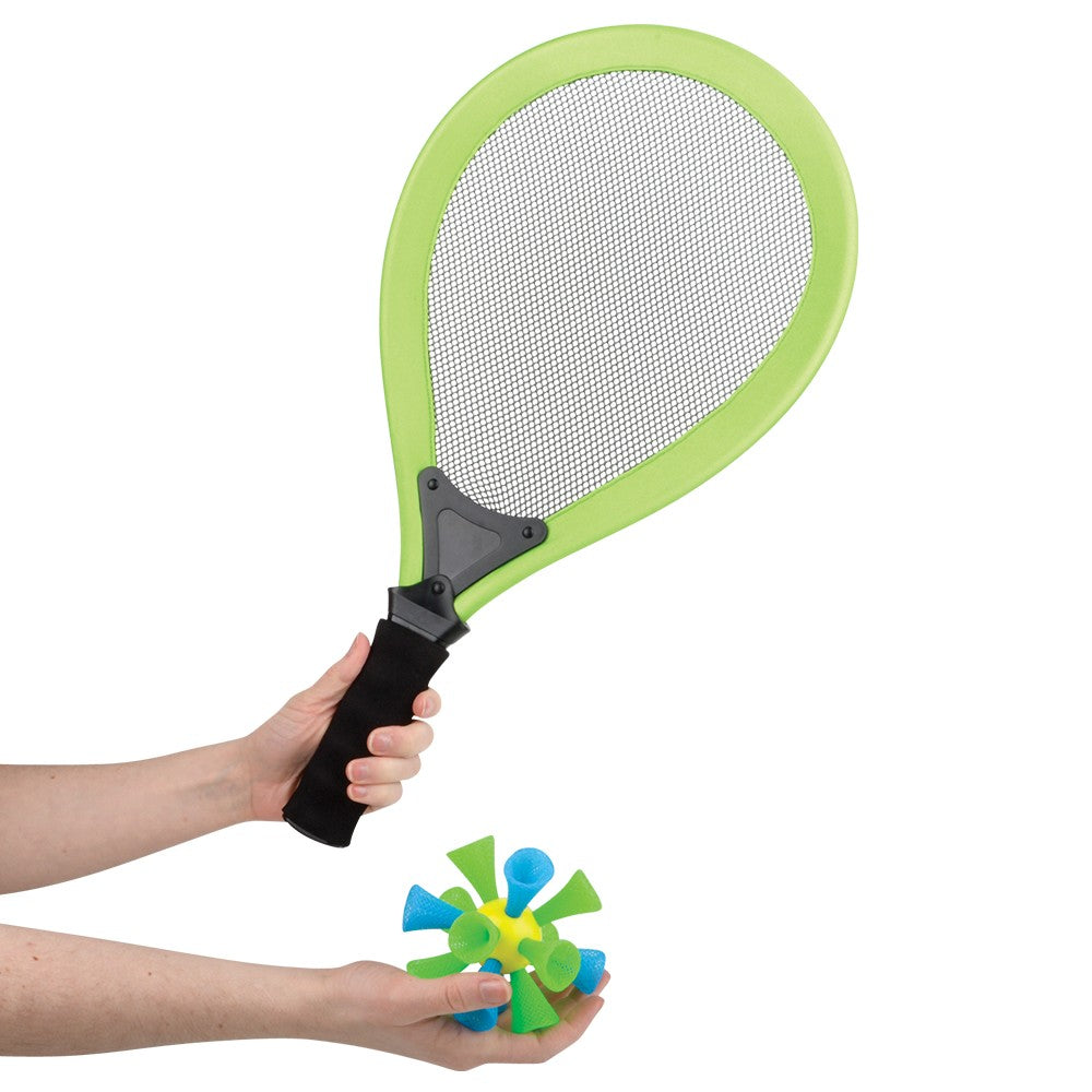 Jumbo Badminton Racket And Bouncy Birdie (1 Set)